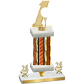 Premium Single Orange Glacier Year Golf Trophy