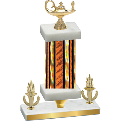 Premium Single Orange Glacier Victory Academics Trophy