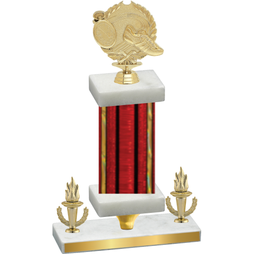 Premium Single Red Glacier Victory Running Trophy