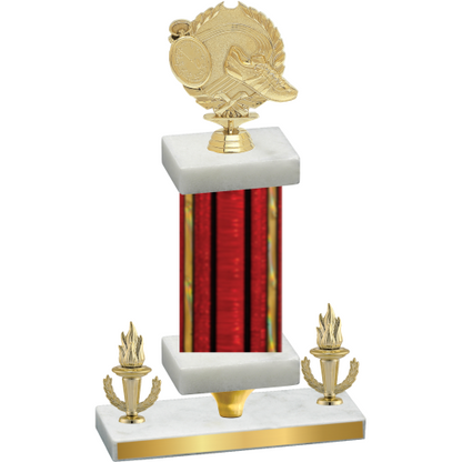 Premium Single Red Glacier Victory Running Trophy