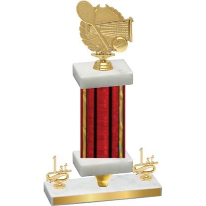 Premium Single Red Glacier First Place Tennis Trophy