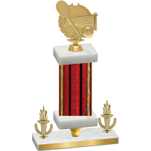 Premium Single Red Glacier Victory Tennis Trophy