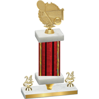 Premium Single Red Glacier Year Tennis Trophy