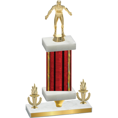 Premium Single Red Glacier Victory Wrestling Trophy