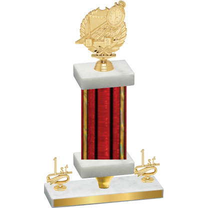 Premium Single Red Glacier First Place Swimming Trophy