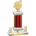Premium Single Red Glacier Year Swimming Trophy