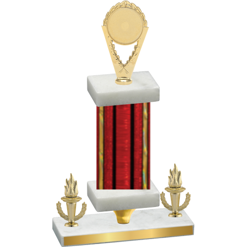 Premium Single Red Glacier Victory Insert Trophy