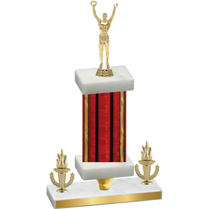 Premium Single Red Glacier Victory Victory Trophy