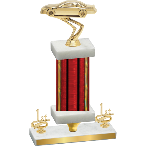 Premium Single Red Glacier First Place Cars Trophy