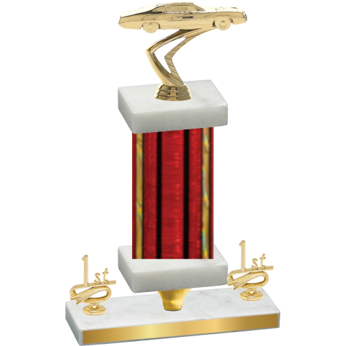 Premium Single Red Glacier First Place Cars Trophy