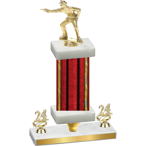 Premium Single Red Glacier Year Shooter Trophy