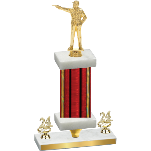 Premium Single Red Glacier Year Shooter Trophy