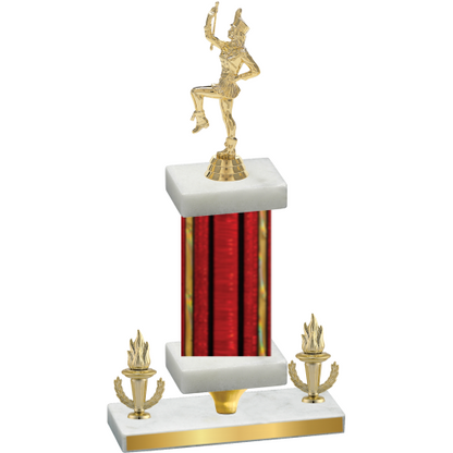 Premium Single Red Glacier Victory Majorette Trophy