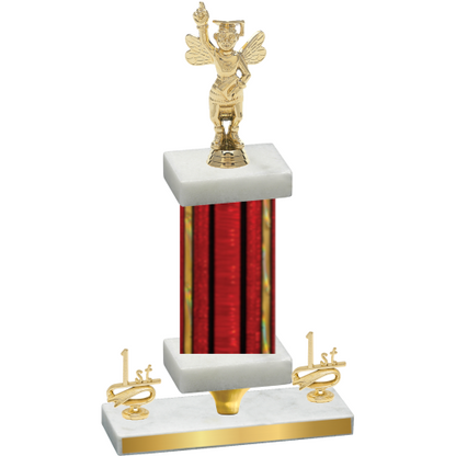 Premium Single Red Glacier First Place Academics Trophy