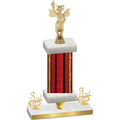 Premium Single Red Glacier Third Place Academics Trophy