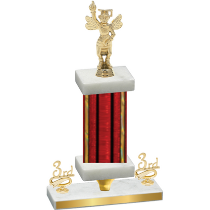 Premium Single Red Glacier Third Place Academics Trophy