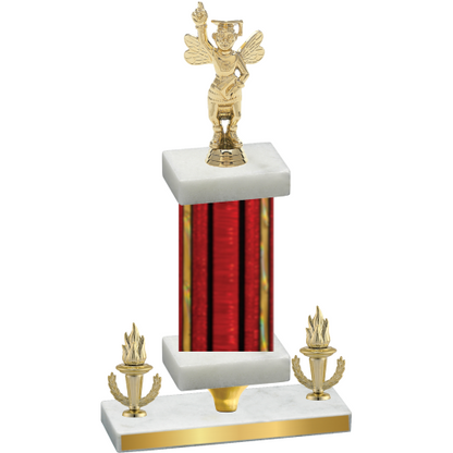 Premium Single Red Glacier Victory Academics Trophy