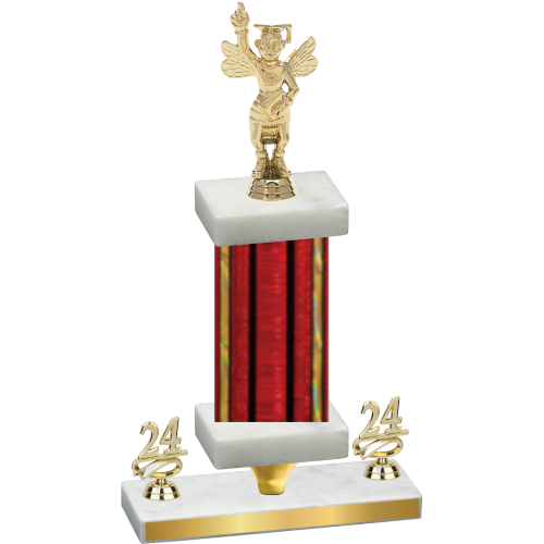 Premium Single Red Glacier Year Academics Trophy