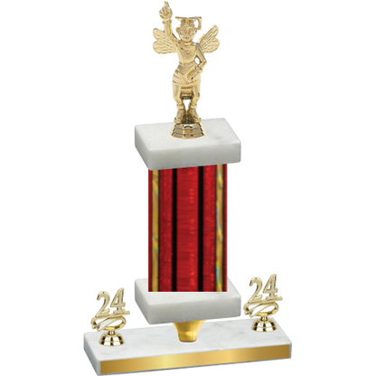 Premium Single Red Glacier Year Academics Trophy