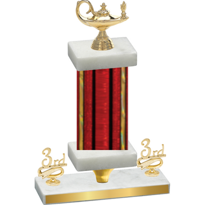 Premium Single Red Glacier Third Place Academics Trophy