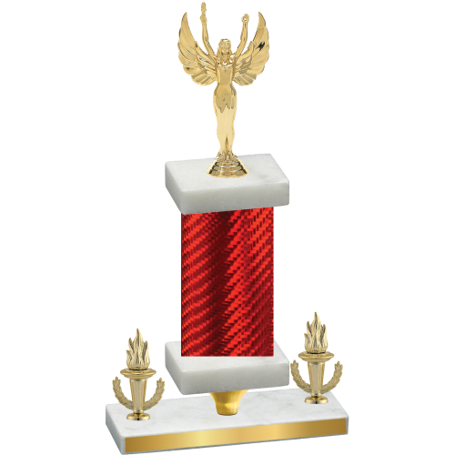 Premium Single Red Carbon Fiber Victory Victory Trophy