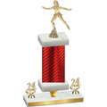 Premium Single Red Carbon Fiber Year Skater Trophy
