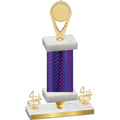 Premium Single Purple Carbon Fiber Fourth Place Insert Trophy