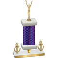 Premium Single Purple Carbon Fiber Victory Victory Trophy