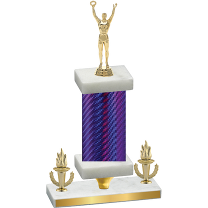 Premium Single Purple Carbon Fiber Victory Victory Trophy