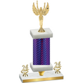 Premium Single Purple Carbon Fiber Year Victory Trophy