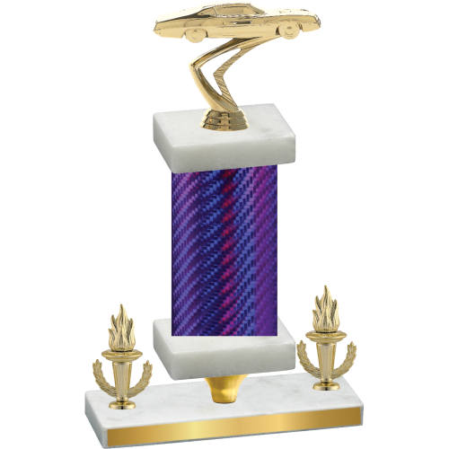 Premium Single Purple Carbon Fiber Victory Cars Trophy