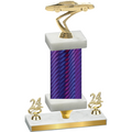 Premium Single Purple Carbon Fiber Year Cars Trophy