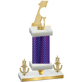 Premium Single Purple Carbon Fiber Victory Golf Trophy