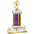 Premium Single Purple Glacier First Place Soccer Trophy