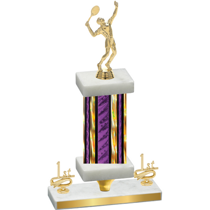 Premium Single Purple Glacier First Place Tennis Trophy