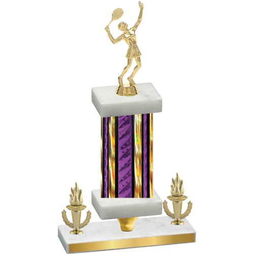 Premium Single Purple Glacier Victory Tennis Trophy