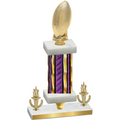 Premium Single Purple Glacier Victory Football Trophy