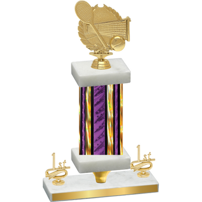 Premium Single Purple Glacier First Place Tennis Trophy