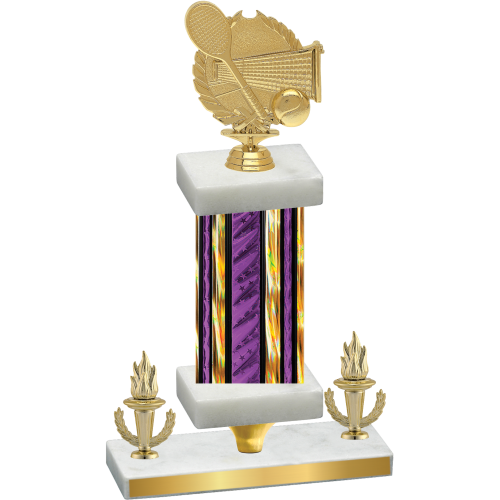 Premium Single Purple Glacier Victory Tennis Trophy