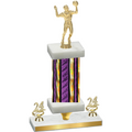 Premium Single Purple Glacier Year Volleyball Trophy