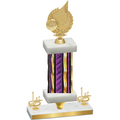 Premium Single Purple Glacier First Place Volleyball Trophy