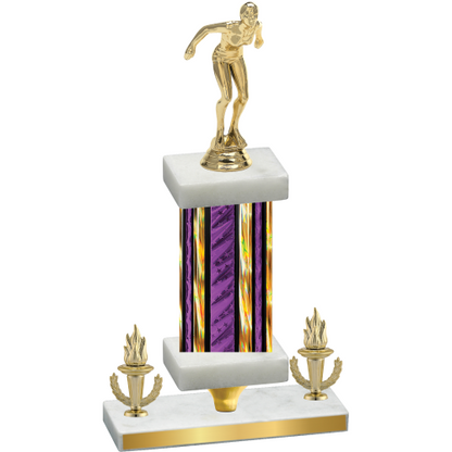 Premium Single Purple Glacier Victory Tennis Trophy