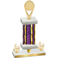 Premium Single Purple Glacier Fourth Place Insert Trophy