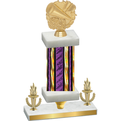 Premium Single Purple Glacier Victory Cheerleading Trophy