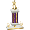 Premium Single Purple Glacier Second Place Hockey Trophy