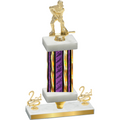 Premium Single Purple Glacier Second Place Hockey Trophy