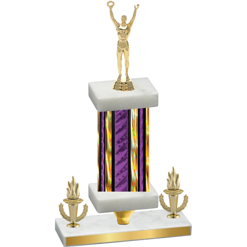 Premium Single Purple Glacier Victory Victory Trophy