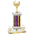 Premium Single Purple Glacier Second Place Victory Trophy