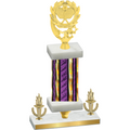 Premium Single Purple Glacier Victory Pickleball Trophy