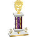 Premium Single Purple Glacier Year Pickleball Trophy